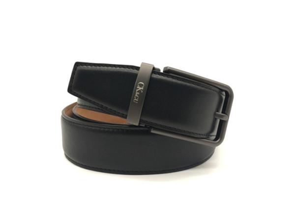 Buy cheap Classic Black 1-3/8 Inch Mens Leather Dress Belt from wholesalers