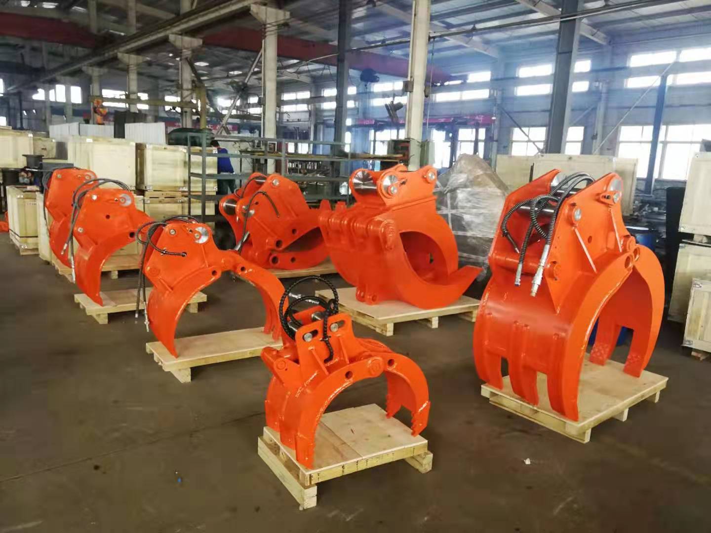 Excavator Grapple Bucket Hydraulic Wood Grapple 360 Log Grab And Stone Excavator Rotating Grapple