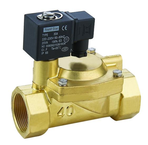 Buy cheap Large Thread Pilot Diaphragm Solenoid Valve Electric Air Valve Solenoid Brass from wholesalers