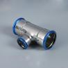 Buy cheap Free Samples Equal Tee Coupling , Nickel White Carbon Steel Press Fittings from wholesalers