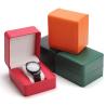 Buy cheap Handmade PU Leather Watch Jewelry Storage Box with Custom Logo and Lined Interior from wholesalers