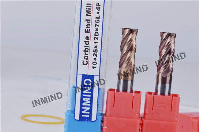 Milling Machine Tools Carbide End Mill Cutter With 0.5 - 0.6 UM Grain Size H6 Tolerance
