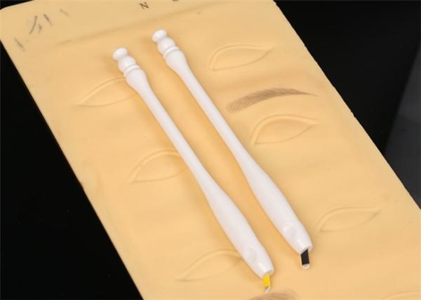 Buy cheap Safety Semi Permanent Makeup Manual Pen With #18u Blade White from wholesalers