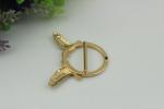 Fashion gold color 32 & 47 mm round shape double bird patter decorative metal