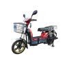 Buy cheap 450W Adult Electric Bicycle Red Battery Operated Bikes With Motorcyle Seat Steel Frame from wholesalers