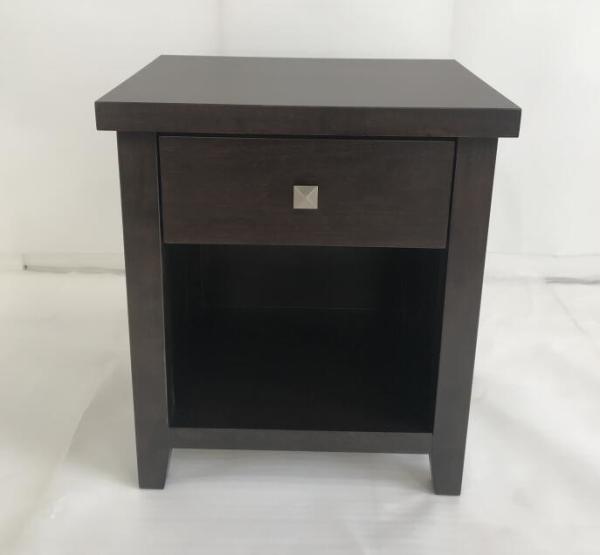 1-Drawer antique wood finish bed side table,wooden night stand for hotel bedroom