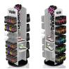 Buy cheap Double Sided Wooden Display Stand Sock Display Rack With Wheels For Foot Wear from wholesalers