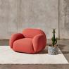 Buy cheap 160cm Creative Leisure White Teddy Armchair Tufted Design from wholesalers
