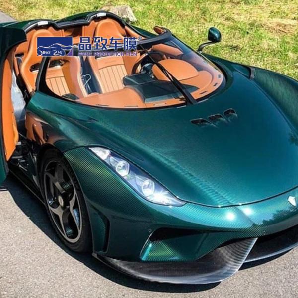 Buy cheap 1.52*18m Satin Green Metallic Car Wrap Vehicle Wrapping Paper from wholesalers