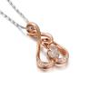 Buy cheap Trendy Rose Gold Heart Pendant with Diamonds for women (GND008) from wholesalers