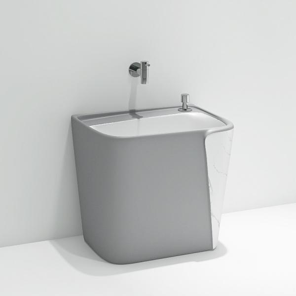 Buy cheap rectangular Ceramic Mop Sink Blue Black Pink Light Grey Green color from wholesalers