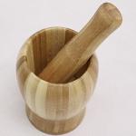 bamboo mortar and pestle mortar using for garlic with wholesale price