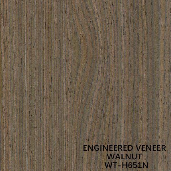 Buy cheap Wall Covering Engineered Black Walnut Wood Veneer H651N Quarter Straight Grain Brown Color from wholesalers