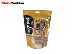 Stand Up Pet Snack Food Packaging Bags , Dog Food Packaging Bag With Resealable