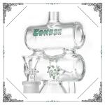 Glass Recycler 12 Inches Honeycomb Perc Bubbler Recycler Bongs Smoking