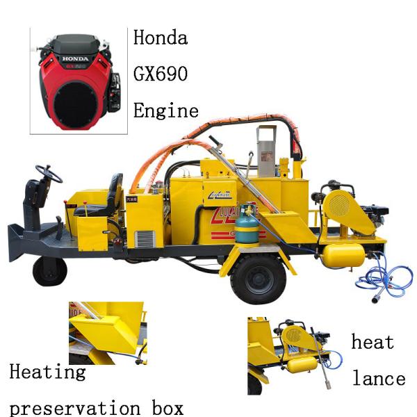 Buy cheap 350L Hot Melt Kettle Asphalt Crack Filler Machine 25hp Power from wholesalers