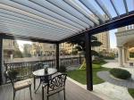 Electric Outdoor Rainscreen Slats Slats Garden Canopy Powder Coated Gazebo