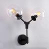 Buy cheap Post modern magic bean double head glass bubble cover villa hotel corridor molecular wall lamp (WH-OR-95) from wholesalers