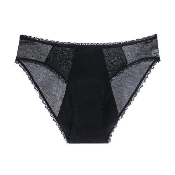 Wholesale Factory Bulk Leak proof 4 layer Transparent Menstrual briefs sexy lace