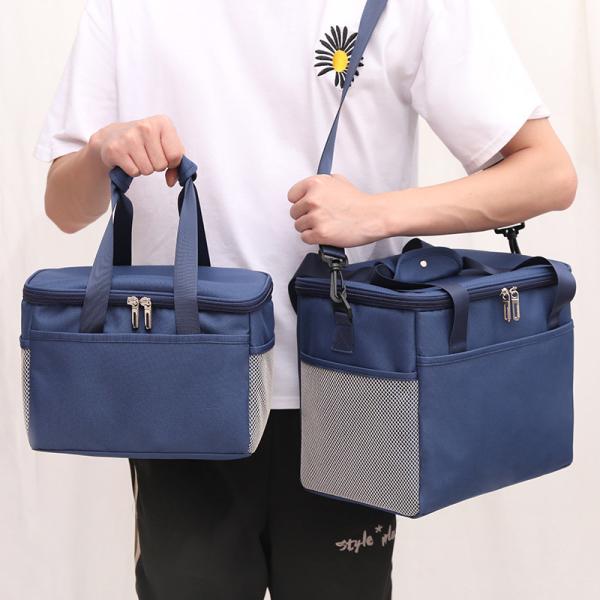 Buy cheap Multi Size Camping Insulated Tote Lunch Bag Box With Shoulder Strap Waterproof Oxford Cloth from wholesalers