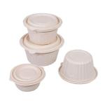 Biodegradable Microwavable Disposable Corn Starch Bowl With Lid