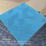 Three Dimensional 19mm Garage Tiles Interlocking Heavy Duty Garage Floor Squares