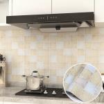 Ceramic Tile Mosaic PVC Self-Adhesive 3D Wallpaper for Bathroom Removable