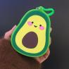 Buy cheap Cartoon Avocado Silicone Coin Wallets Cute Purse Headset Bag Makeup And Hair Accessories Bag Fun Toy Shoulder Purse Bag from wholesalers