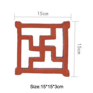 Wholesale Outdoor Terracotta Clay Hollow Bricks Handmade Ventilation Terracotta Screen Wall Blocks from china suppliers
