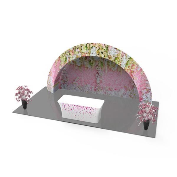 Buy cheap 3D Triangular Archway Fabric Trade Show Booth Show Displays For Exhibition from wholesalers