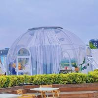 Buy cheap Fashion Geodesic Dome Tent 5m Waterproof Bubble Camping Tent product