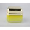 Buy cheap Electroplate ISO9001 50g Square Glass Cosmetic Jars Cream Bottles OEM from wholesalers