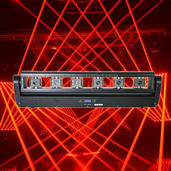 Quality DJ Lighting 6 Eyes 500mw Red Beam Moving Head Laser Bar Lights for sale