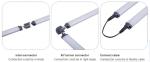 3W IP20 Undermount LED Cabinet Lights Aluminum PMMA Point Touch