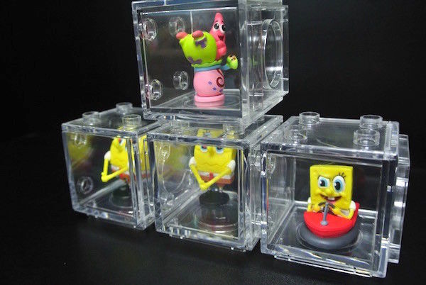 Multifarious Spongebob Collectible Figures Transparent Box For Decoration