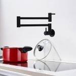 Double Handle Folding Pot Filler Kitchen Sink Faucet Tap Stainless Steel 304/316