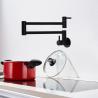 Buy cheap Solid Stainless Steel 304/316 Material Deck Mounted Nano Black Double Handle Flexible Kitchen Faucet For Pot Filler from wholesalers