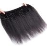 Buy cheap Brazilian / Peruvian Kinky Straight Virgin Human Hair Bundles With Natural Color from wholesalers