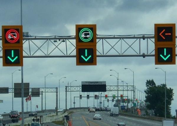 Buy cheap Outdoor Digital LED Traffic Sign Boards , Reversible Lane Sign Low Thermal Impact Resistant from wholesalers