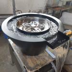 Swimming Pool Decorative Gas Round Stainless Steel Fire and Water Bowl