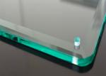 Buy cheap Size Customized Decorative Tempered Glass / Punched Tempered Glass With Holes from wholesalers