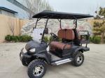 Black Color 4 Seater Golf Cart wheelbase 1720mm Ground clearance 235mm