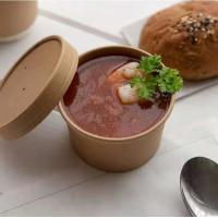 Buy cheap Biodegradable PLA Paper Soup Bowls With Lids EU / CE Standard product