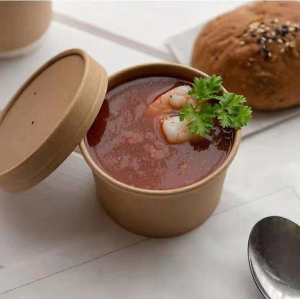 Buy cheap Biodegradable PLA Paper Soup Bowls With Lids EU / CE Standard from wholesalers