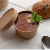 Buy cheap Soup Cups Kraft paper bowls with Lids EU / CE Standard from wholesalers