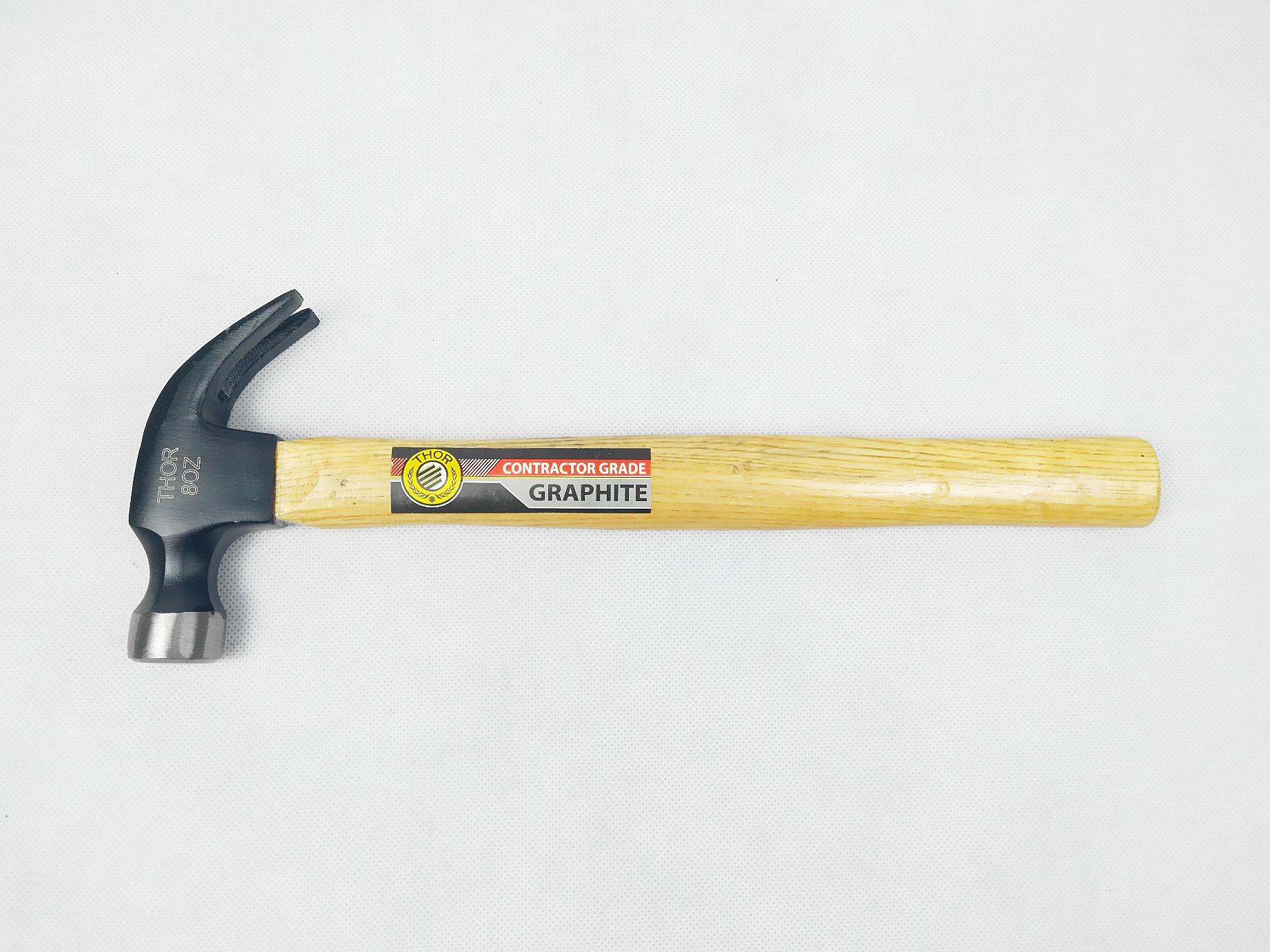 8OZ American Type Carbon Steel Wood Handle Carpenter Claw Hammer in Hand Tools