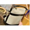 Buy cheap Small Genunie Black Printing Linning 25cm Cowhide Bucket Bag Handhold from wholesalers