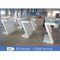 Buy cheap Custom Fashion Modern Retail Glass Jewelry Display Cases With Light product