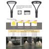 Buy cheap 170lm/W Outdoor LED Post Top Light Fixture IP65 IK08 Wattage And CCT Selectable from wholesalers