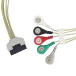 5 Head Insulated ECG Flat Medical Cable Assemblies medical wire harness